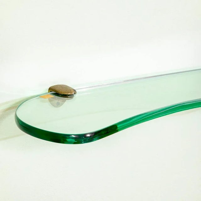 Hanging Glass Shelf from Cristal Art, 1950s For Sale - Image 6 of 7