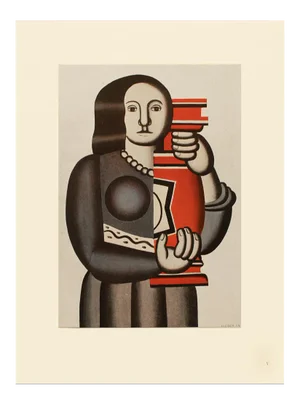 1948 After Fernand Léger "The Woman With Vase", First Edition Period Offset Lithograph