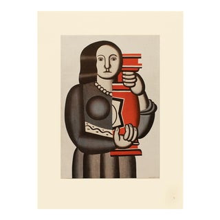 1948 After Fernand Léger "The Woman With Vase", First Edition Period Parisian Lithograph For Sale