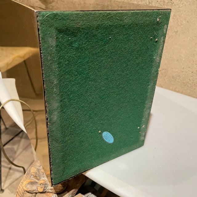 Karl Springer 1980s Post Modern Sculptural Brass Table Lamp Style of Karl Springer For Sale - Image 4 of 13