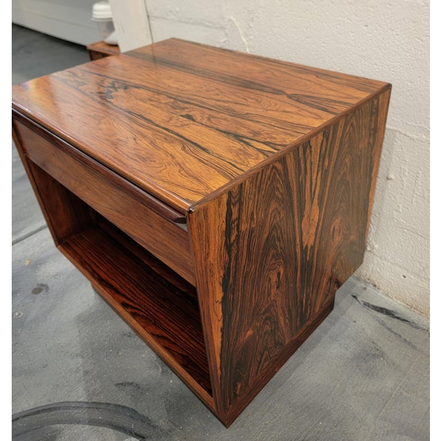 Mid-Century Modern Westnofa Rosewood Nightstand For Sale - Image 3 of 11