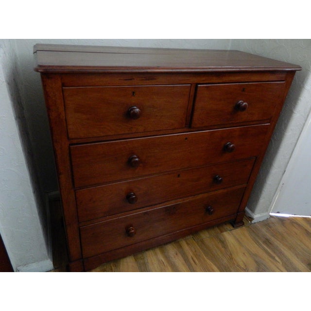 Victorian Mahogany Chest of Drawers For Sale - Image 3 of 18