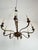 Mid-Century Eight-Light Brass Chandelier, 1950s For Sale - Image 6 of 8
