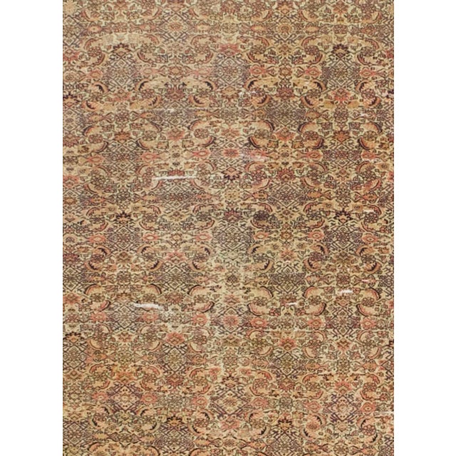 Antique Persian Farahan Rug 3'9" X 5’10” For Sale - Image 4 of 9
