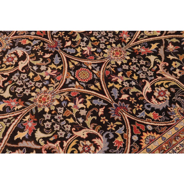 Shabby Chic Brown/Tan Wool Rug - 9'1'' X 11'0'' For Sale - Image 4 of 10