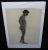 Offered is an early 20th century nude male academic drawing. Unframed. Signed on the bottom corner.