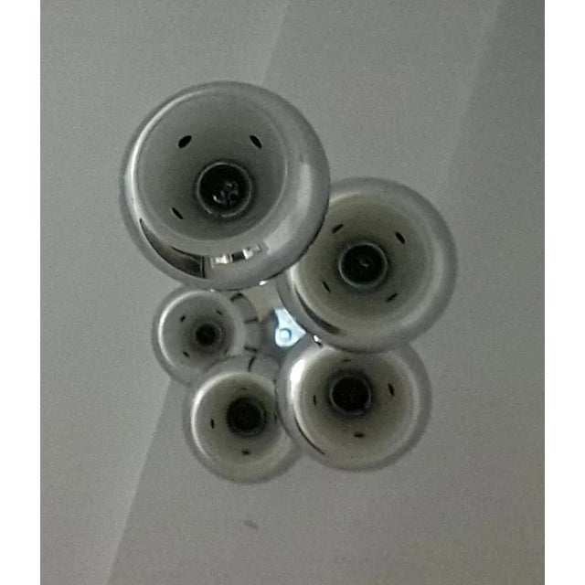 Chromed Metal Pendant Lamp, 1970s For Sale - Image 3 of 6