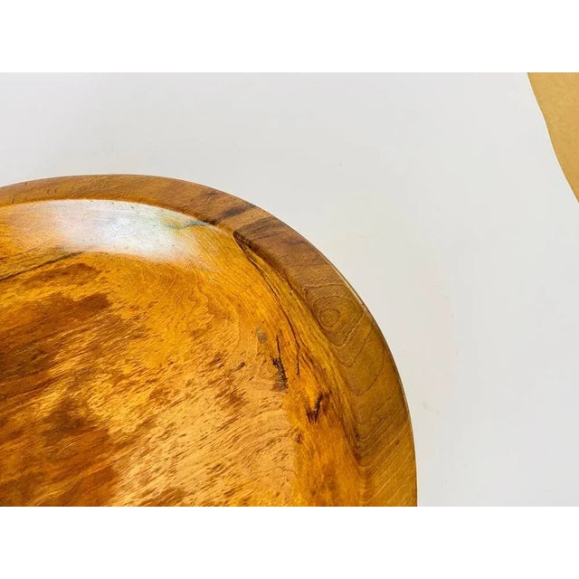 Contemporary Minimalist Brown Color Vide Poche in Wood, France, 1950s For Sale - Image 3 of 9