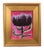 2020s Bold Impressionist Lavender Flower Painting Including the Antiqued Gold Wood Frame For Sale - Image 5 of 5