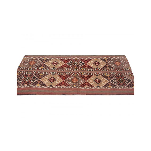 Mid-Century Modern Small Vintage Turkish Kilim Rug - 2`6" X 4`8" For Sale - Image 3 of 6