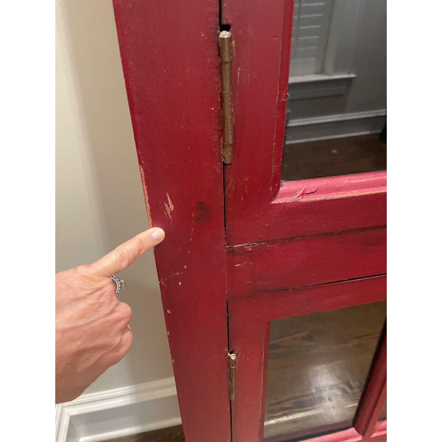 Crate & Barrel Rojo Red Tall Cabinet For Sale - Image 9 of 9