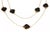 Contemporary Garnet Black Coral 14k Yellow Gold Necklace 36" For Sale - Image 3 of 7
