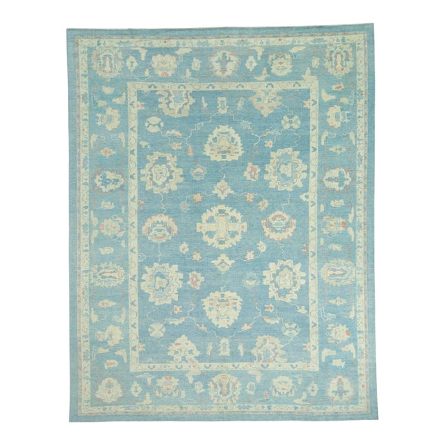Turkish Oushak Rug 11'9" x 15'1" #18511 For Sale