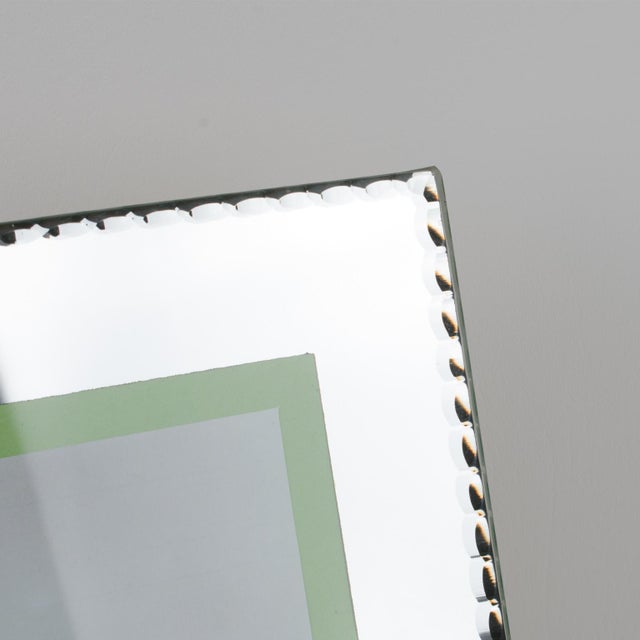French Hollywood Regency Mirrored Glass Picture Photo Frame, 1940s For Sale In Atlanta - Image 6 of 8