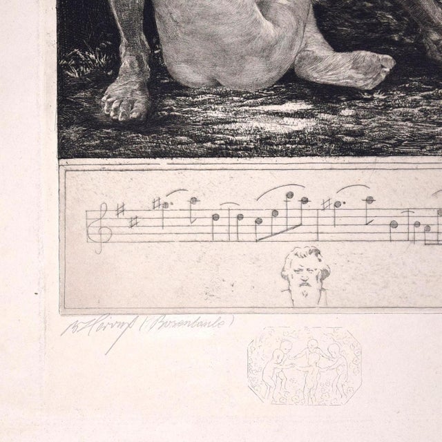 Rosenlaube is an amazing black and white etching on paper, realized in 1909 by the German painter, Bruno Héroux (Leipzig,...