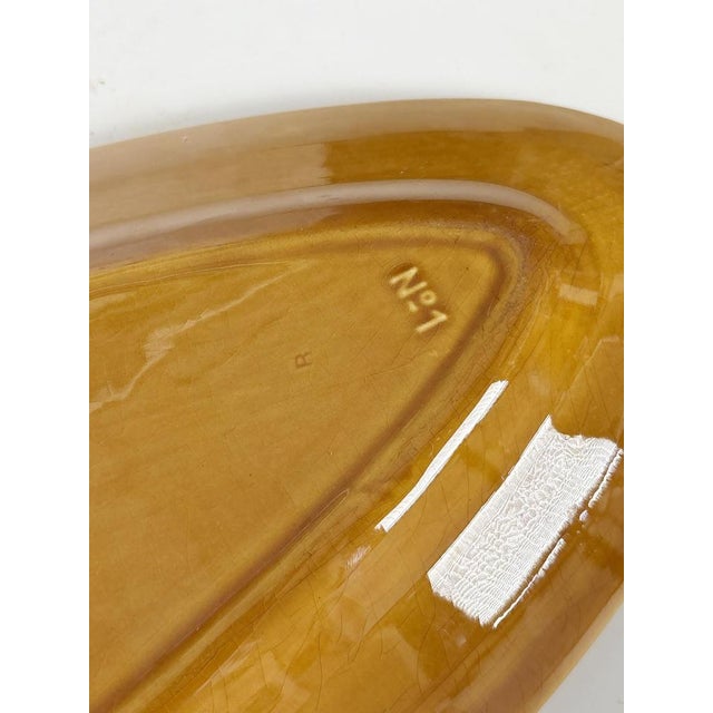 Brown Oval Ceramic Dish, France, 1970s For Sale - Image 9 of 14
