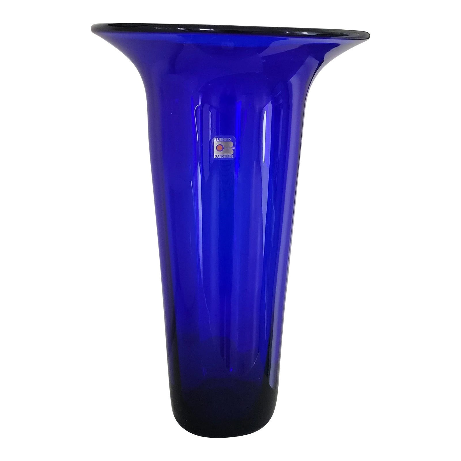 【美品】マイセン☆Cobalt Blue Trumpet Vase 美品】マイセン☆Cobalt Blue Trumpet Vase