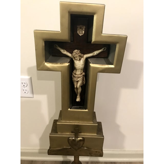 1930s Crucifix Neon Light Floor Lamp For Sale In Indianapolis - Image 6 of 10