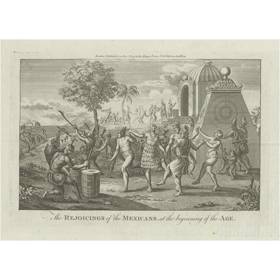 Portlock, Mexican Festivities in the Age of Discovery, 1794, Engraving For Sale