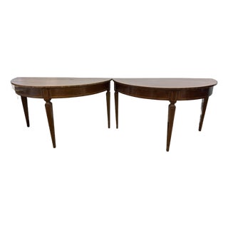 Pair of 18th C. Demi-Lunes For Sale