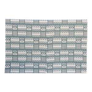 Coastal Ikat Indian Block Print Coverlet