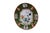 Antique Ashworth Brothers 19th-century English ironstone cabinet plate featuring a Japanese Chinoiserie floral garden...