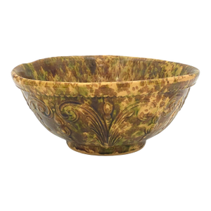 Rockingham Tortoise Glazed Bowl, England, 19th Century