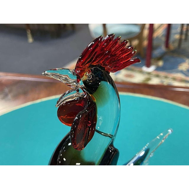 Glass Murano Glass Rooster, 1960s For Sale - Image 7 of 11