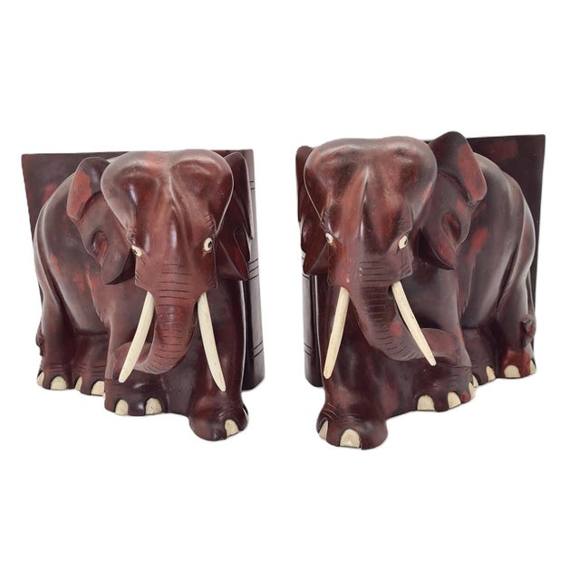 Carved Bookends, 1960s-1980s, Set of 2 For Sale - Image 9 of 9