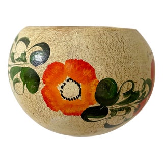 Extra Large Hand Painted Mexican Terracotta Flower Pot With Drainage For Sale