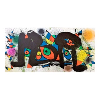 1974 Joan Miro Signed Original Lithograph Sculpture 1 For Sale