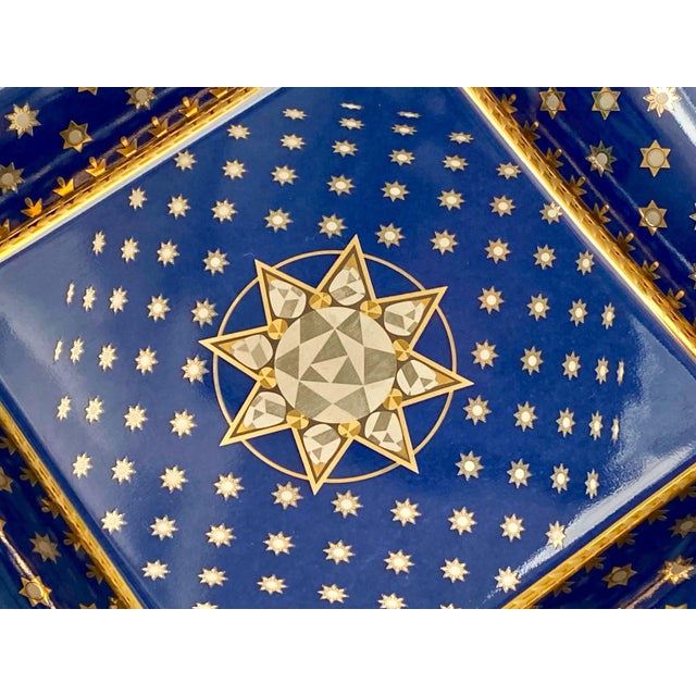 Blue Stars of Diamonds Limoges Porcelain Dish from Patek Philippe Museum Collection, 2022 For Sale - Image 8 of 14