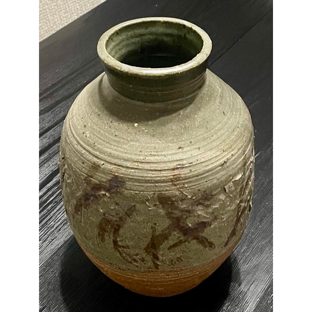 Ceramic Mid Century Modern Stoneware Pottery Vase, California For Sale - Image 7 of 10