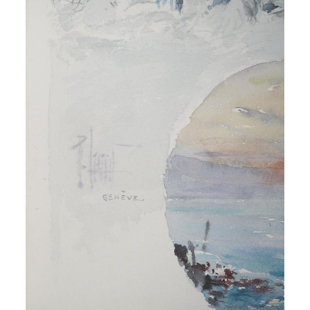 René LEVERD (1872-1938) The snow-covered branches Original watercolor Signed in ink On vellum, 26 x 20 cm Very good...