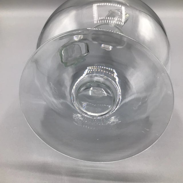 Edwardian Style Decanter With Stopper Hand Blown Romanian For Sale - Image 12 of 13