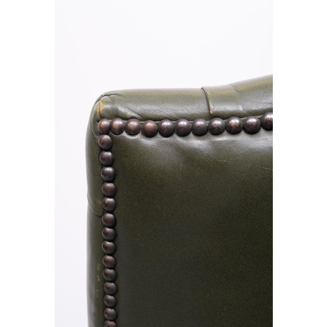 Chesterfield Green Tufted Leather Desk Chair from Wade, England, 1960s For Sale - Image 14 of 15