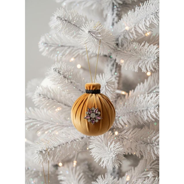 Exuding Old-World charm and regal sophistication, this curated set of six handmade ornaments is a masterclass in holiday...