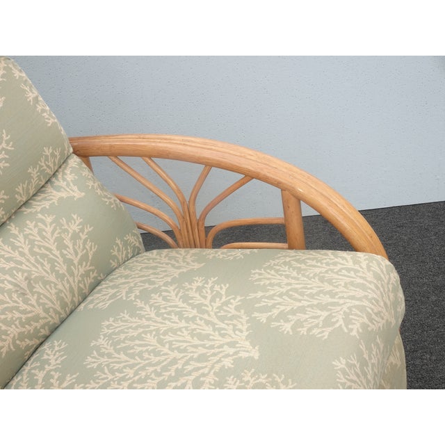 Chairs Pair of Vintage Mid Century Bamboo Rattan Braxton Culler Lounge Recliner Chairs For Sale - Image 10 of 12