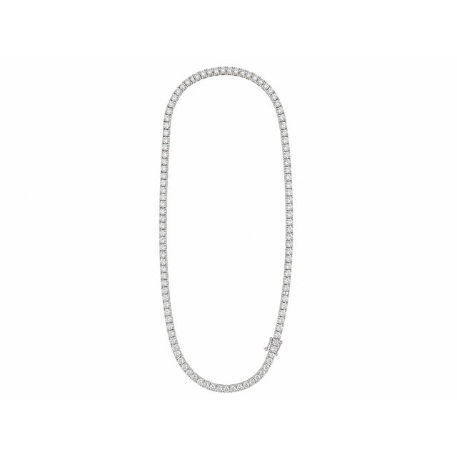 Modern 10k White Gold 46-5/8 CTTW Lab-Grown Diamond Men's Necklace, 22 In For Sale - Image 3 of 11
