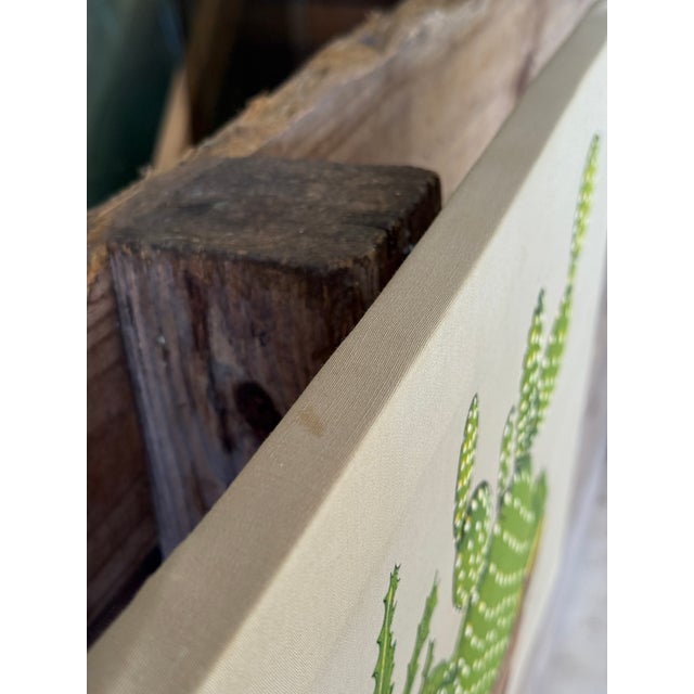 Mid-20th Century Ed Tillary Cactus Textile Wall Hanging For Sale - Image 10 of 10