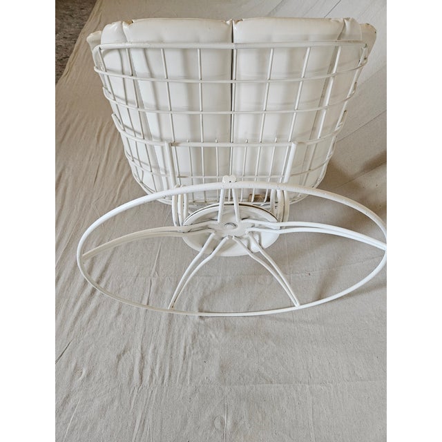 1970s 1970s Homecrest Fiesta Swivel Rocker Lounge Chair and Footrest For Sale - Image 5 of 9