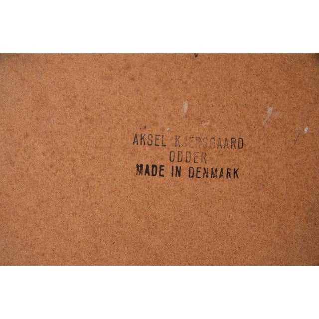 Brown Vintage Round Teak Mirror by Aksel Kjersgaard For Sale - Image 8 of 10