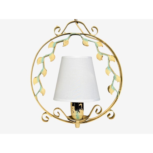 1950s Swedish Modern, Pendant Light, Painted Metal, Sweden, 1950s For Sale - Image 5 of 9