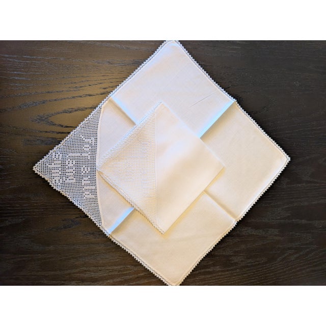 Vintage Selkirk Grace Tablecloth & Napkins Set - 9 pcs For Sale - Image 9 of 15