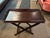 Vintage Folding Wood Tray Table With X-Base For Sale - Image 4 of 5