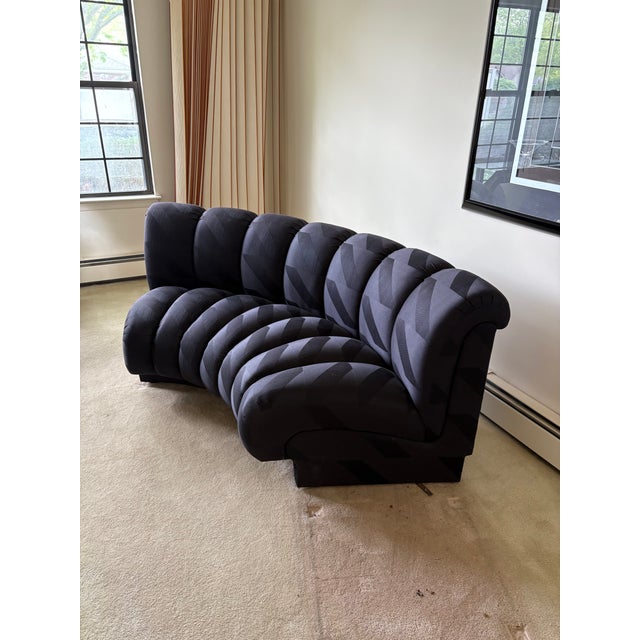 Vintage Serpentine Modular Contemporary Sectional Sofa For Sale - Image 10 of 12