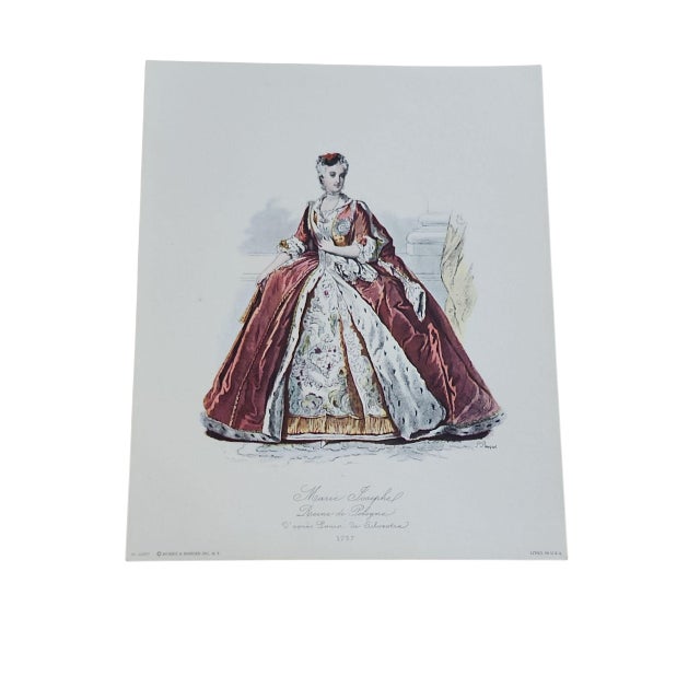 Vintage 1960s Costumes Prints - Set of Seven For Sale - Image 12 of 13