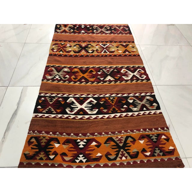 Textile 1960s Vintage Turkish Long Runner- 2′11″ × 13′9″ For Sale - Image 7 of 11