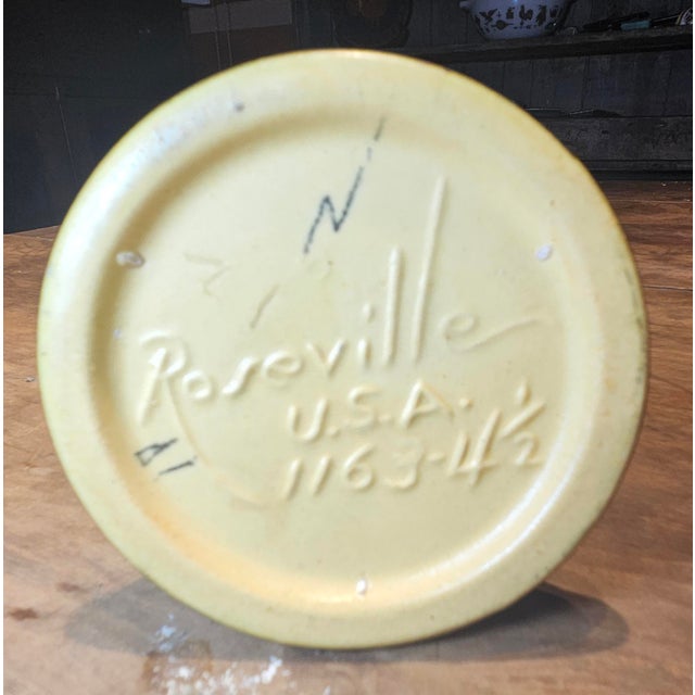 Orange Roseville Zephyr Lily Single Candle Holder For Sale - Image 8 of 8