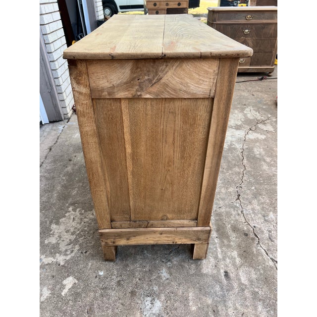French 19th Century Louis Philippe Bleached Walnut Two Door Buffet For Sale - Image 6 of 12